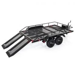 Fastrax Scale Dual Axle Truck/ Car Trailer With Ramps And LEDs