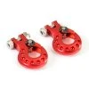 Fastrax Deluxe Alumnium Winch Hook (2pc) Red