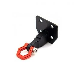 Fastrax Deluxe Aluminium Bumper Mount Plate Shackle Red