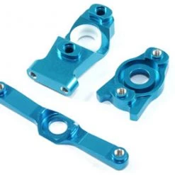 Fastrax Blue Aluminium Steering Assembly - Traxxas 1/16 Slash/Revo