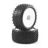 Fastrax Stub 1/10th Buggy Tyres Pre-Mounted On Dish Wheels (2) - Rear