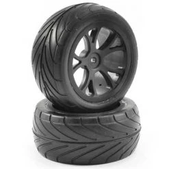 Fastrax 1/10th Mounted Arrow Buggy Rear Tyres 10-Spoke
