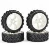 Fastrax 1/10th Touring Wheel/ Rally Block 5-Spoke - White