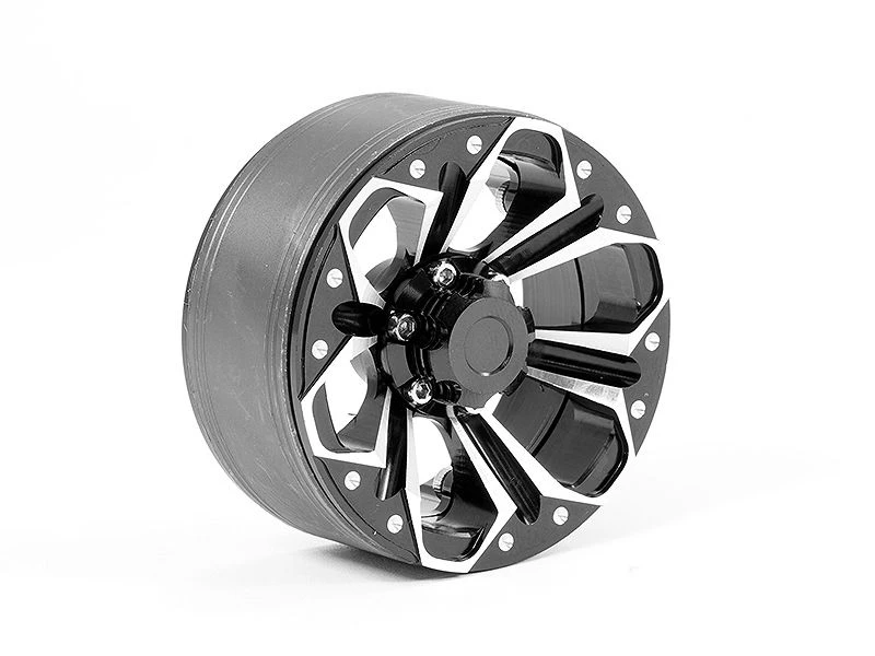Fastrax Aluminium Beadlock Kylo 1.9in Wheels (2) - Black - Image 2
