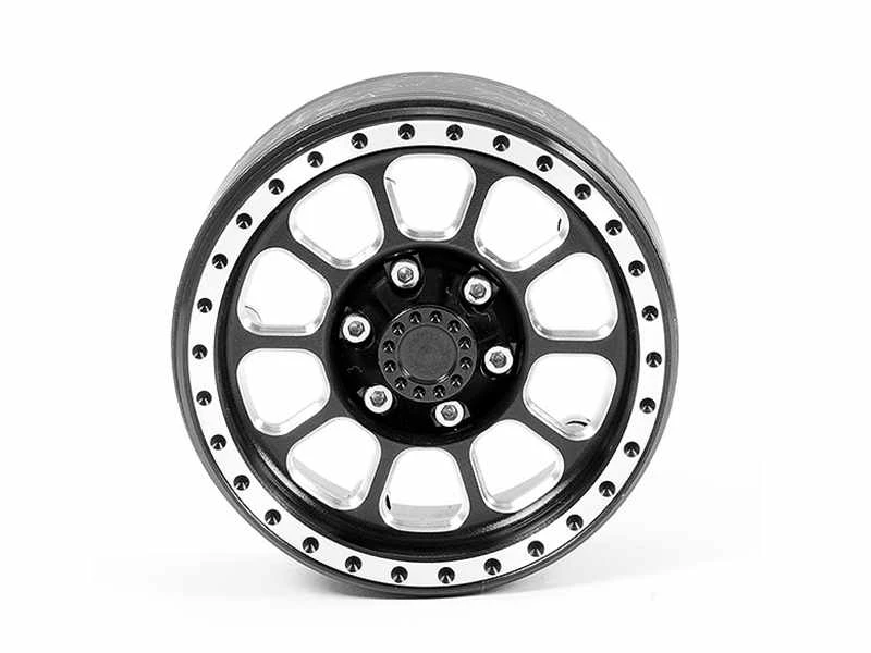 Fastrax Aluminium Beadlock TEN 1.9in Wheels (2) - Black