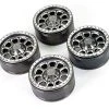 Fastrax Aluminium Beadlock Ten 1.9in Wheels - Titanium (4)