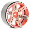 Fastrax 1.9in Heavy Weight Split 6-Spoke Aluminium Beadlock Wheels (4) - Red
