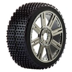 Fastrax 1:8 Cuboid Mounted On Dished Black Chrome (2)