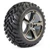 Fastrax 1 8 Truggy Arrow MTD 5 Spoke Black Chrome 0 Offset (pr)