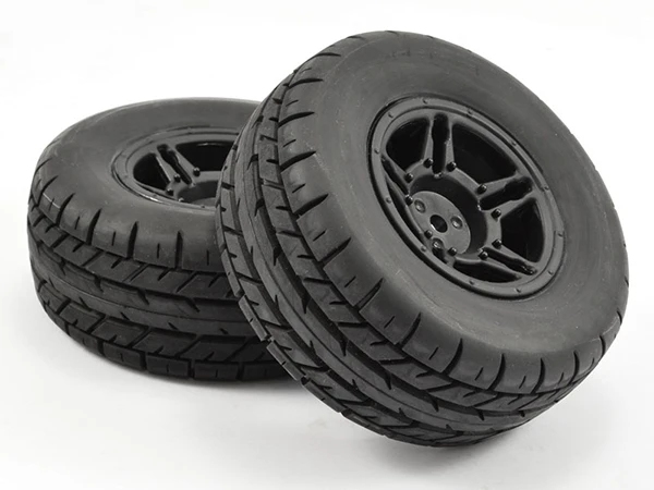 Fastrax 1:10 SC Eagle Mounted 5-Spoke (2) Black (Slash 2wd Front) - Image 2