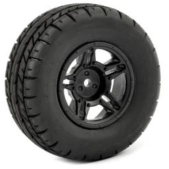 Fastrax 1:10 SC Eagle Mounted 5-Spoke (2) Black (Slash 2wd Front)