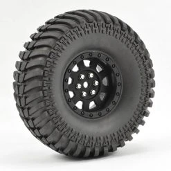 Fastrax 1:10 Crawler Paso 1.9 Mounted Scale Wheel - Black (2)