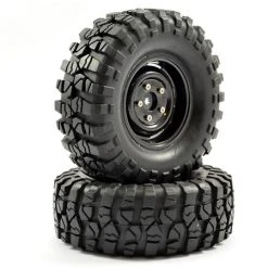 Fastrax 1:10 Crawler BedRock 1.9in Scale Steel Wheel 108mm - Black