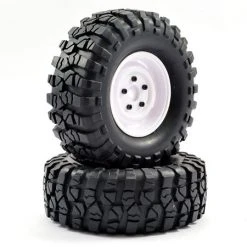Fastrax 1:10 Crawler BedRock 1.9in Scale Steel Wheel 108mm - White
