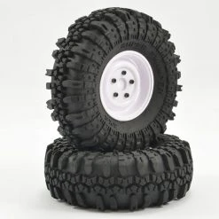 Fastrax 1:10 Crawler Swamper 1.9 Scale Wheel 118mm Tyre (White) (2)