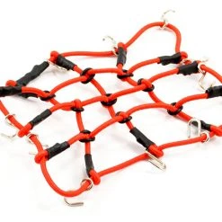 Fastrax Elastic Luggage Net With Hooks 130mm X 110mm (Red)