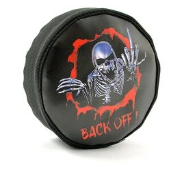Fastrax Scale Spare Tyre Cover (dia 125mm/ TRX4) - Skull