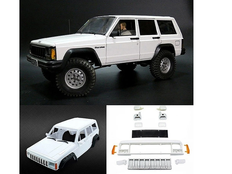 Fastrax 1/10 Rockee Fullcab Interior Hard Crawler Bodyshell 313mm - White - Image 8
