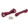 Fastrax Arrma Front Aluminium Lower Suspension Mounts - Kraton/ OutCast/ Senton/ Typhon - Red