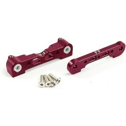 Fastrax Arrma Front Aluminium Lower Suspension Mounts - Kraton/ OutCast/ Senton/ Typhon - Red