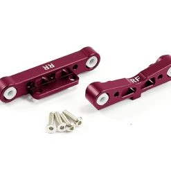 Fastrax Arrma Rear Aluminium Lower Suspension Mounts - Kraton/ OutCast/ Senton/ Typhon - Red