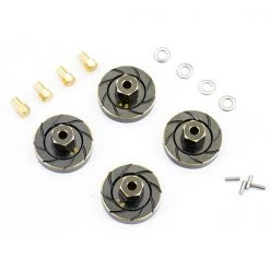 FASTRAX Axial SCX24 Brass Wheel 5mm 9.4G Counter Weight Hex (4PC)