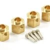 Fastrax Traxxas TRX-4 Brass Hex Wheel Hub - +5mm (4)