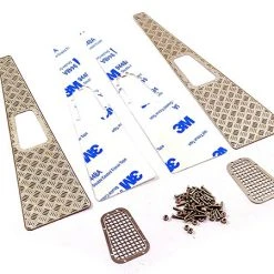 Fastrax TRX-4 Stamped Steel Front Fender Plate And Vents (4pc)