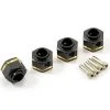 Fastrax TRX-4 Brass Hex Wheel Hubs V2 +3mm (4)