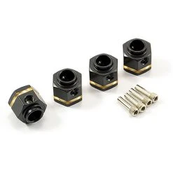 Fastrax TRX-4 Brass Hex Wheel Hubs V2 +5mm (4)